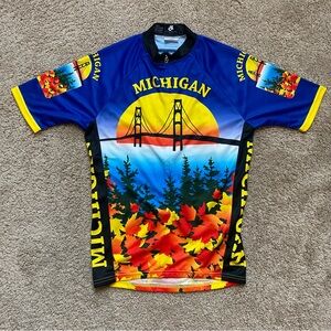 Champion System Cycling Jersey Michigan Mackinac Bridge